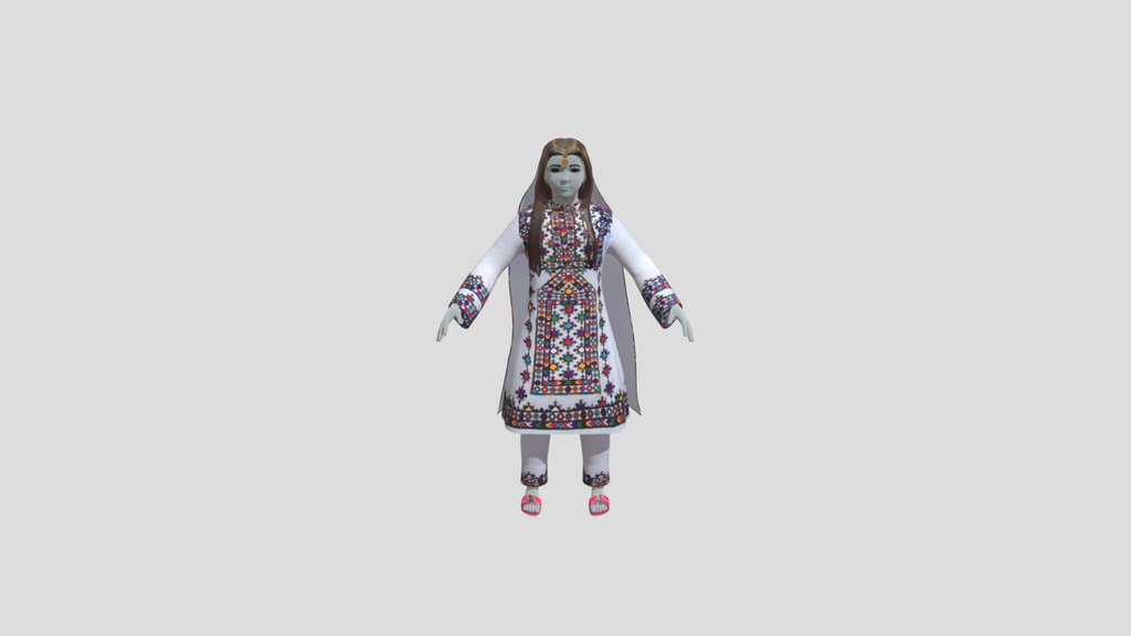 Female Child Character Rigged