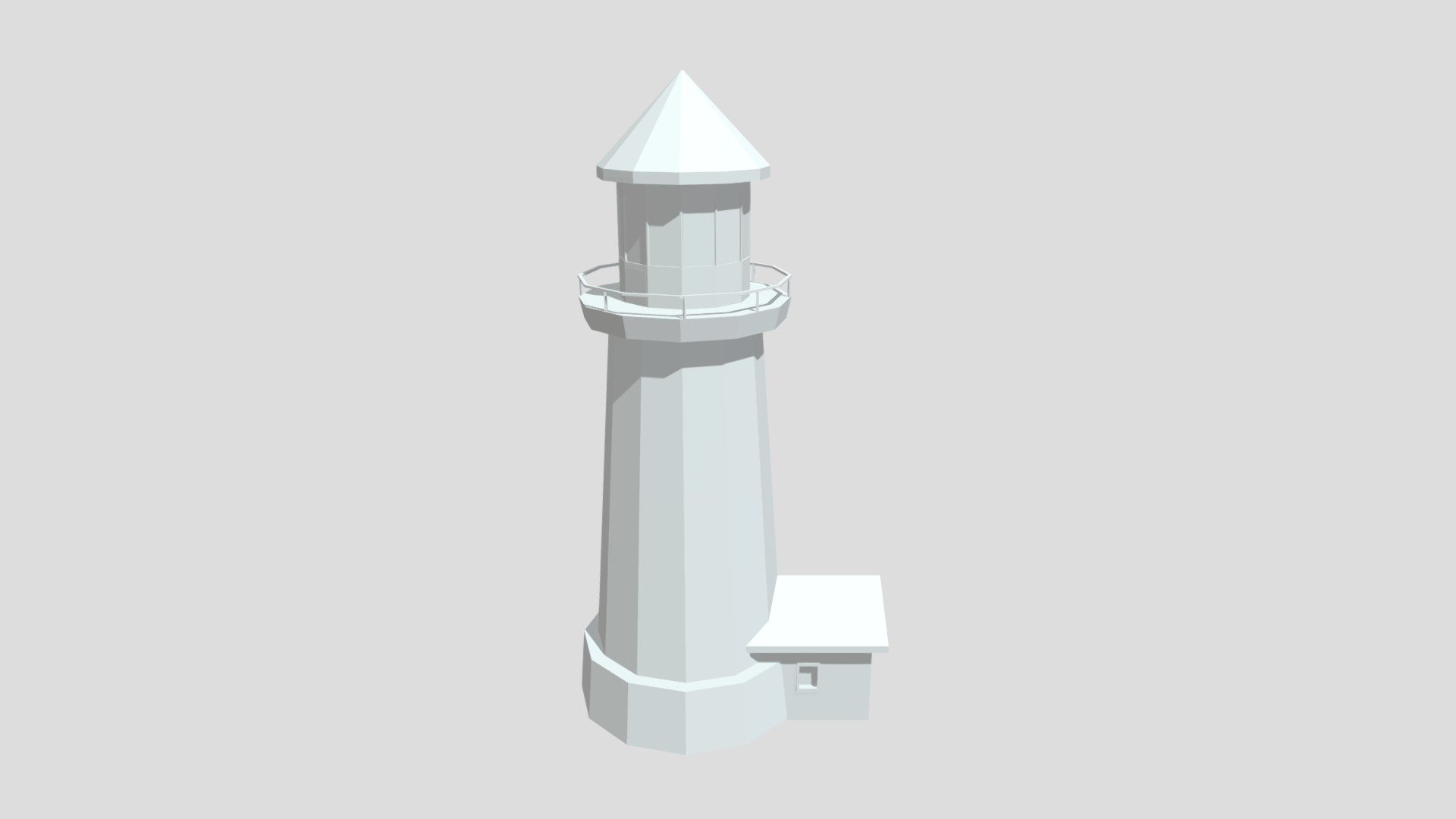 Lighthouse from Poly by Google — Sketchfab embed 3D viewer