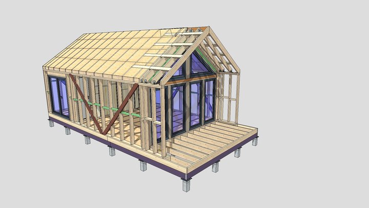 КР-01 Barn-50 080326 3D Model