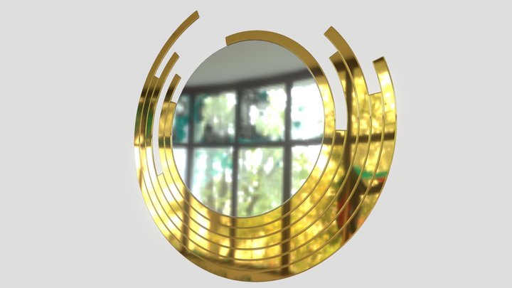 wall mirror, mirror, espejo de pared 3D Model