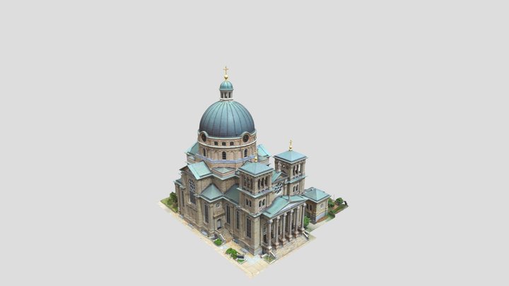 The Basilica of St. Josaphat - Milwaukee, WI 3D Model
