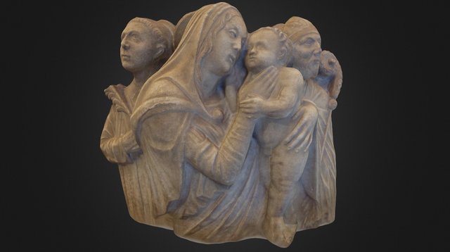 The Virgin Mary with Child and Saints 3D Model