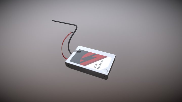 PC Hard Drive - 3D Model with Separate Cable – Free 3D Model STL
