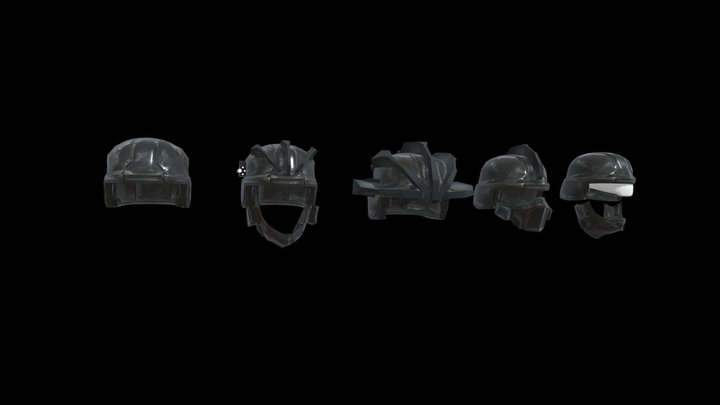 Astro helmets 3D Model