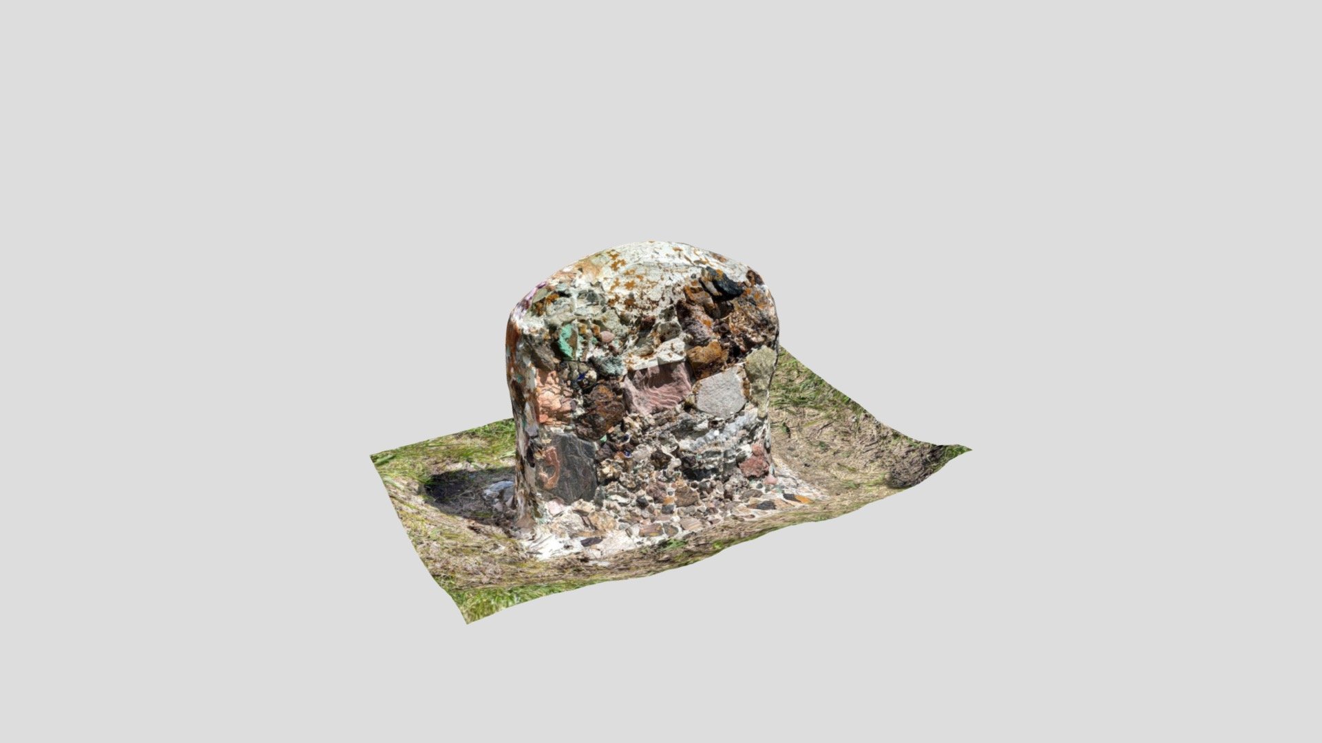 Mt. View, Rapid City, mixed stone marker 2