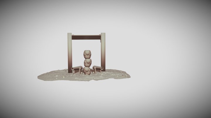 3 barrel monsters 3D Model