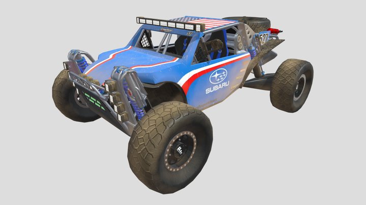 Subaru Crosstrek Desert Racer (Dusty) 3D Model