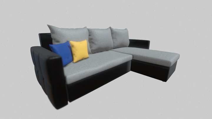 3D model Scandinavian Sofa 3D Model