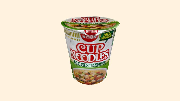 Nissin Cup Noodles - Chicken Flavour 3D Model