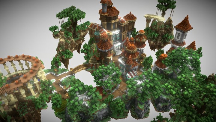 Loyal Sanctuary - Detailed Skyblock Spawn 3D Model