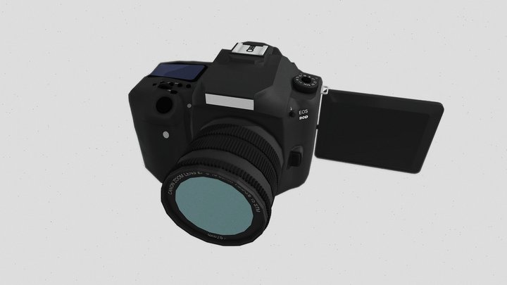 Canon DSLR Camera 3D Model