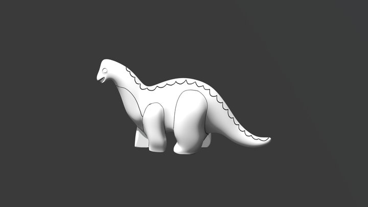 Dino1 Squishy 3D Model