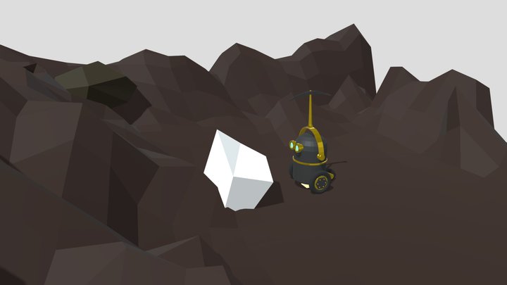 Robot Miner 3D Model
