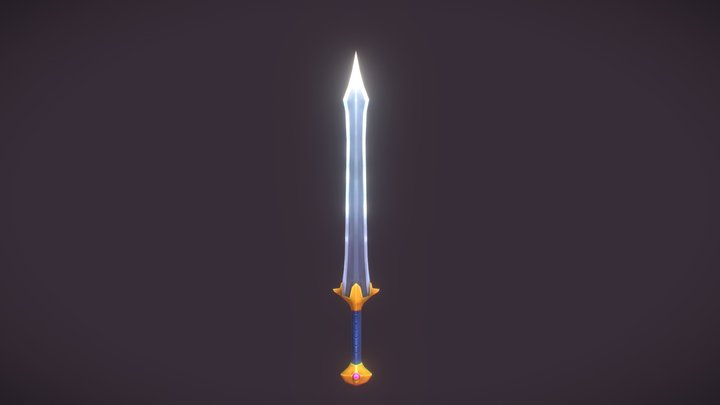 Stylized Sword 3D Model