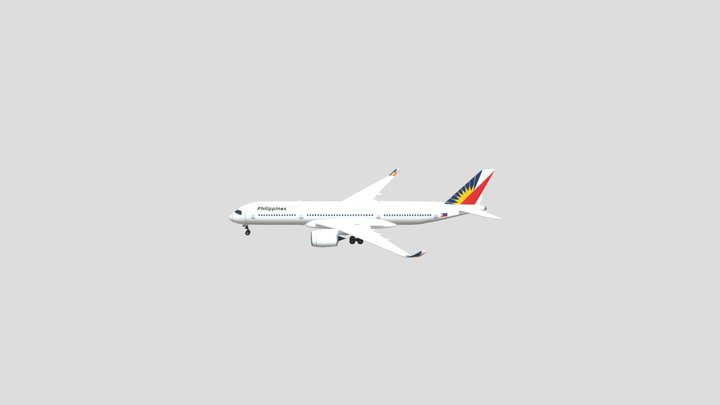 Philippine Airlines A350 3D Model