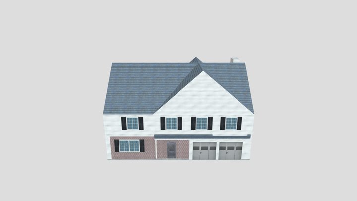 HQ RESIDENTIAL HOUSE LQ Lowpoly Edition 3D Model