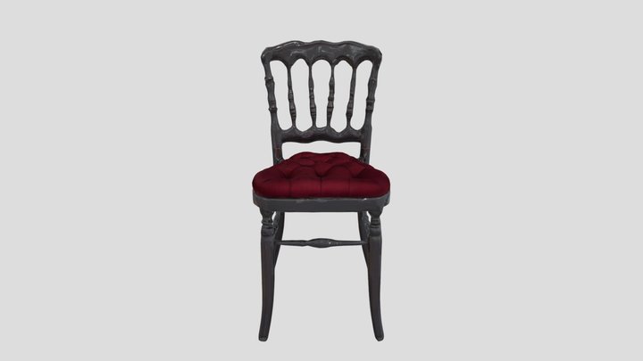 Velvet Elegance Chair 3D Model
