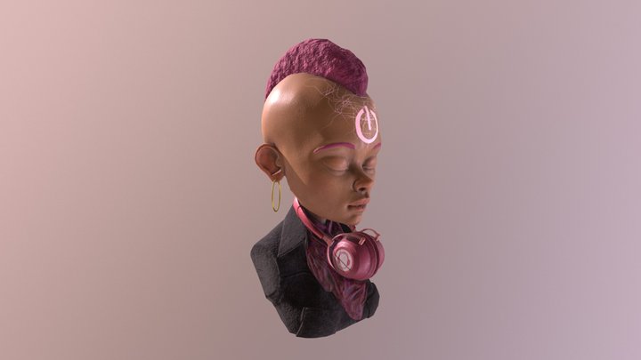 Futuristic Woman/ Clément Monfort B1B2 HEAJ Info 3D Model