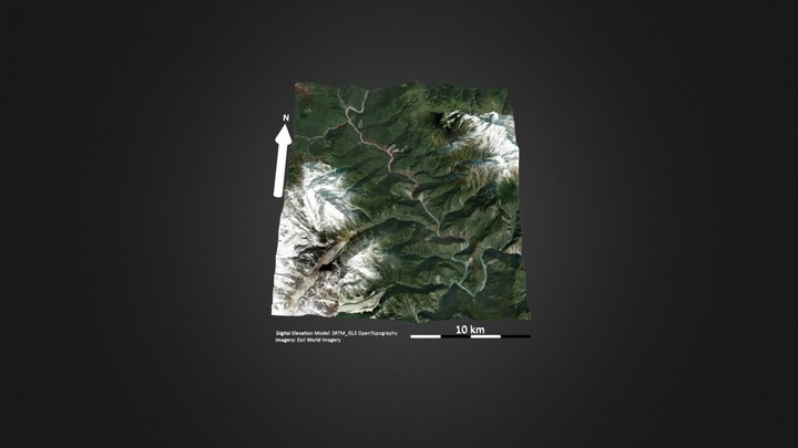 雅鲁藏布江大拐弯（排龙-扎曲） – Free 3D Model STL