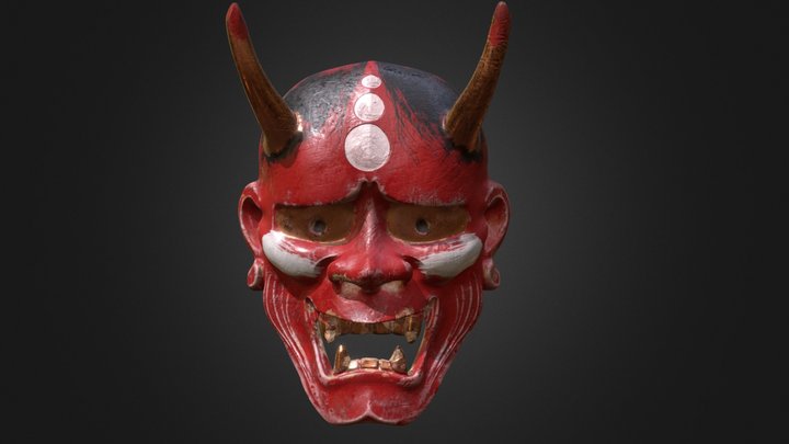 Japanese Mask 3D Model