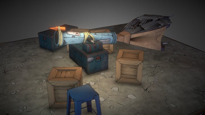 KaboOoOm: the heavy ink cannon 3D Model