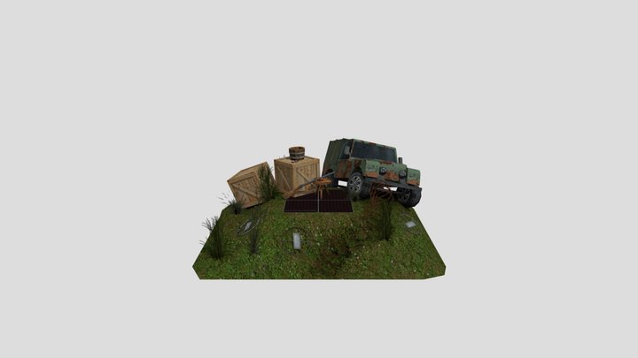 DAE 5 Finished props - FOREST LONER 3D Model