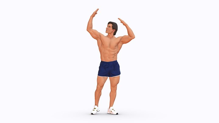 Bodybuilder 0917 3D Model