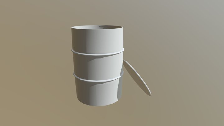 Toxic Waste Can - Assignment 5 3D Model