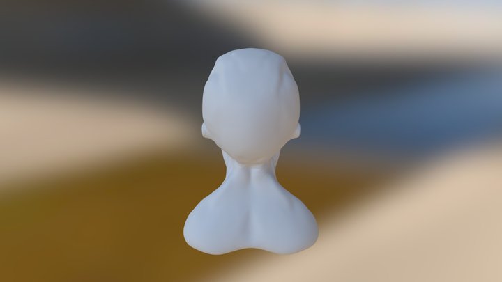 Creepy Head 3D Model