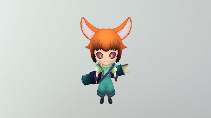 Fox Kid 3D Model