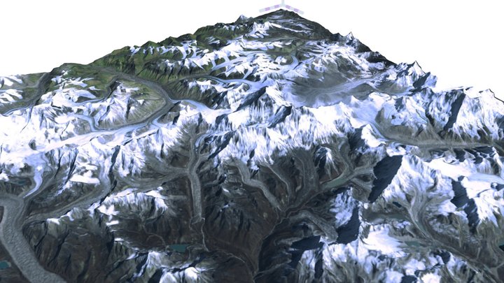 Mount Everest / Chomolungma / Sagarmatha 3D Model