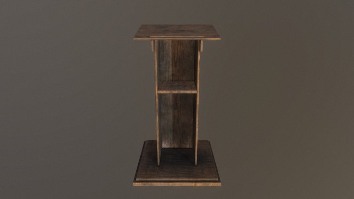Church Podium 3D Model