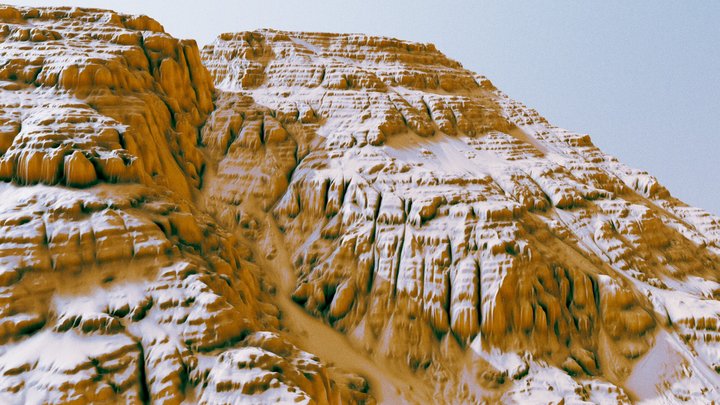 Badland Steep valley 3D Model