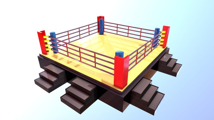 Ring box - fight - pelea 3D Model