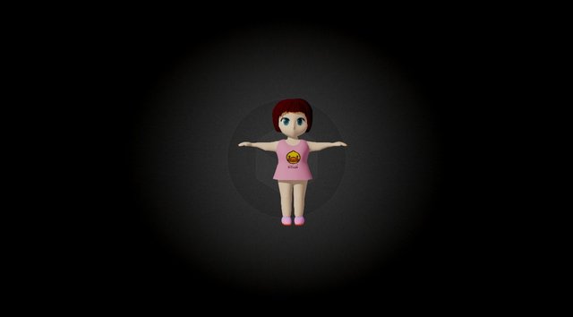 little girl 3D Model