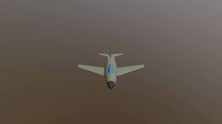 Saab A32A Lansen 3D Model