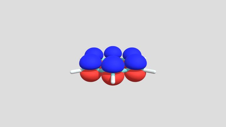 Benzene Base Pz orbitals 3D Model