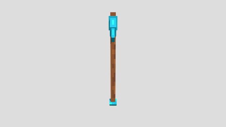 Diamond Pickaxe 3D Model