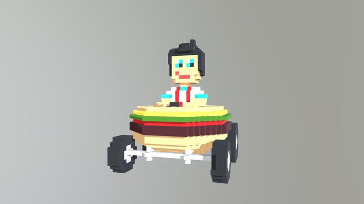Bob the Bigboy 3D Pixel Racer 3D Model