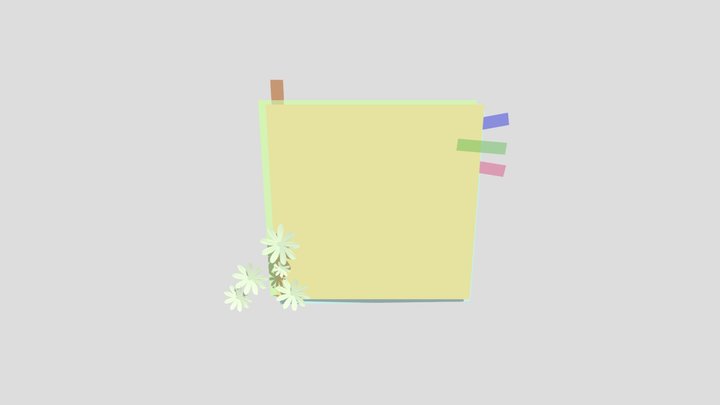 Notes 3D models - Sketchfab