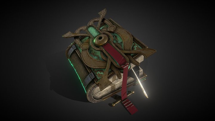Nordic Spell Book 3D Model