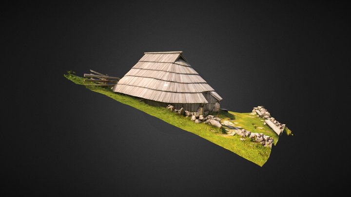Velika planina - Preskarjeva bajta 3D Model