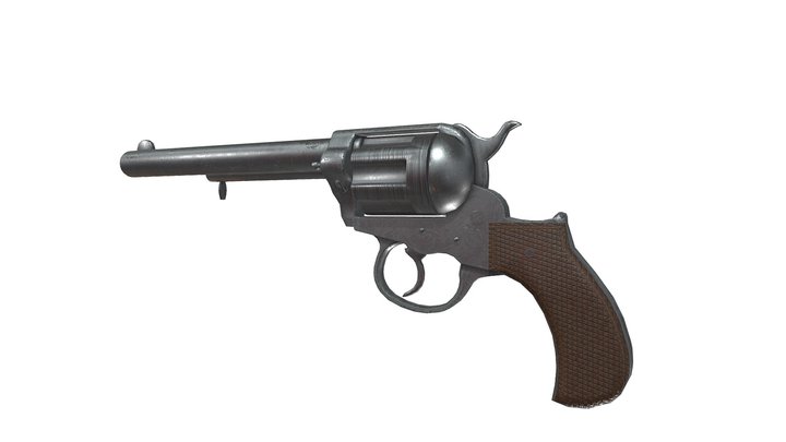 Double action revolver 3D Model