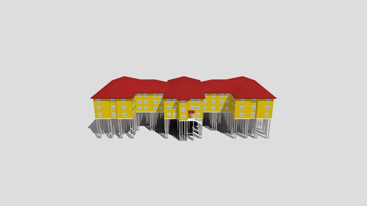 модель школы 3D Model