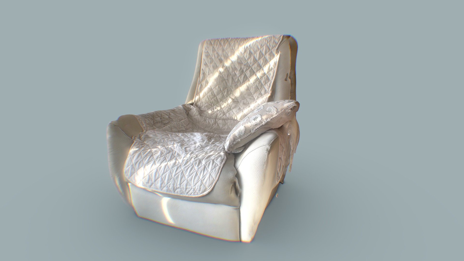 White Armchair Scan