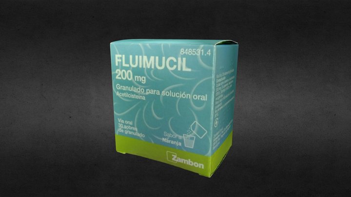 Medicine Fluimucil 3D Model