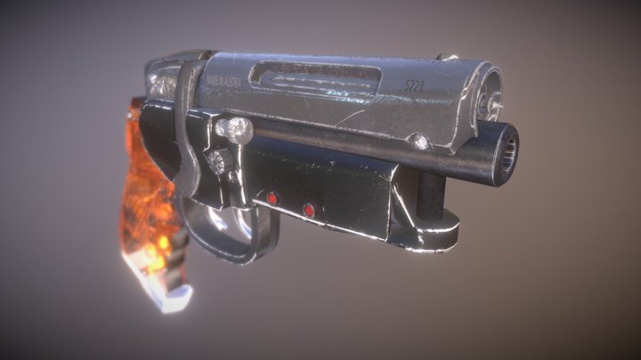 Deckard's Blade Runner Blaster 3D Model