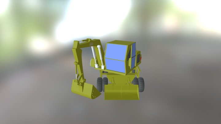 Backhoe 3D Model