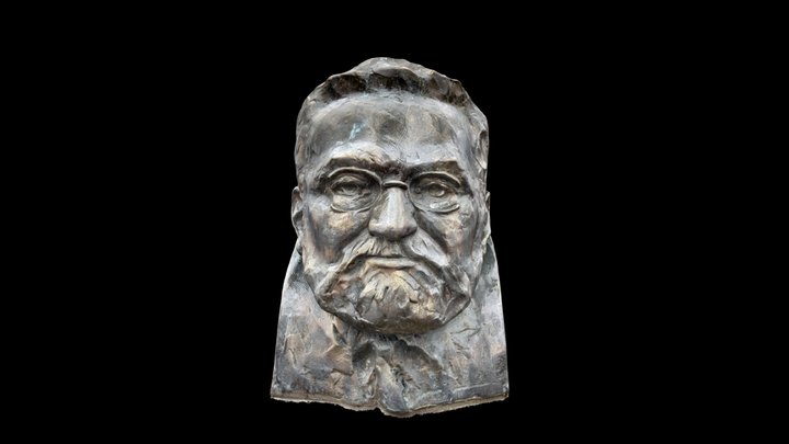 Steinmetz: Bronze Bust (Clean) 3D Model