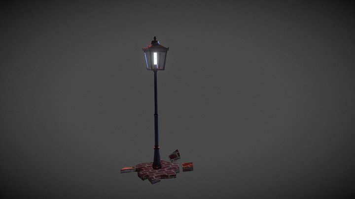 Victorian lamppost 3D Model